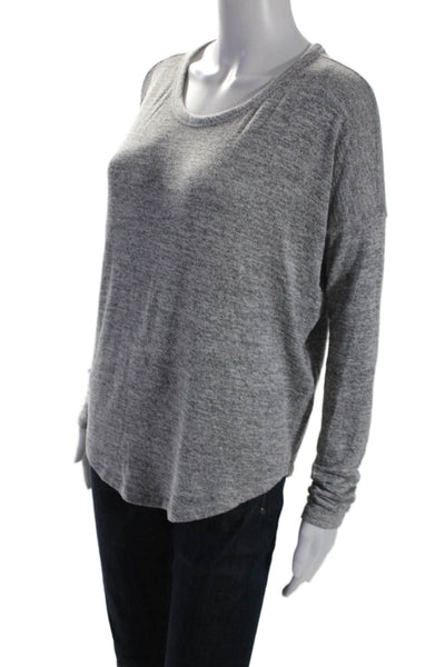 Rag & Bone Womens Long Sleeve Crewneck T shirt Heather Gray Size S