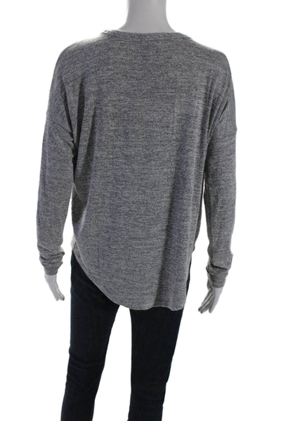 Rag & Bone Womens Long Sleeve Crewneck T shirt Heather Gray Size S