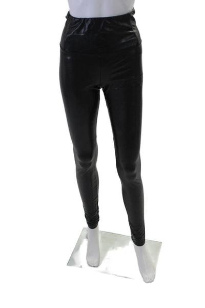 Wilfred Free Women's High Waist Full Length Faux Leather Leggings Black Size S