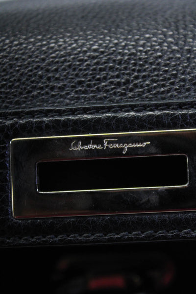 Salvatore Ferragamo Womens Black Sofia Leather Shoulder Bag Handbag