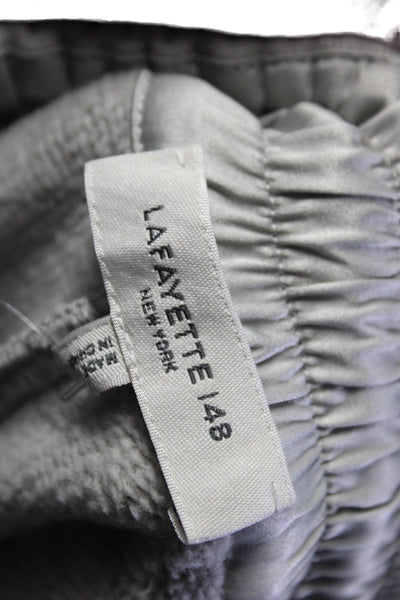 Lafayette 148 New York Womens Cotton Drawstring Waist Sweatpants Gray Size XS