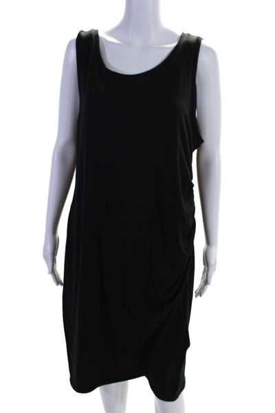 Treasure & Bond Women's Sleeveless Cinch Fitted Mini Dress Black Size 2X