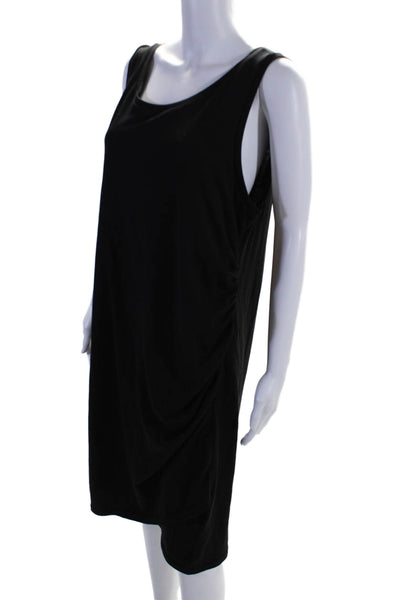 Treasure & Bond Women's Sleeveless Cinch Fitted Mini Dress Black Size 2X