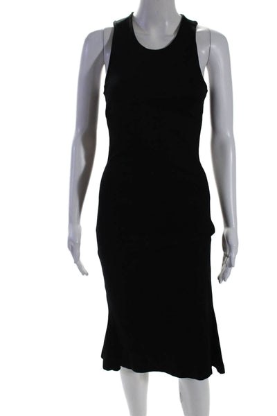 L'agence Womens Pullover Sleeveless Scoop Neck Long Dress Black Size XS