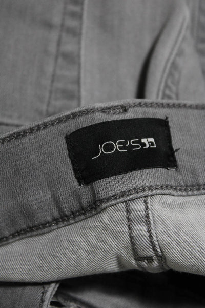 Joes Mens Zip Front Five Pocket Tapered Leg Jeans Denim Gray Size 33