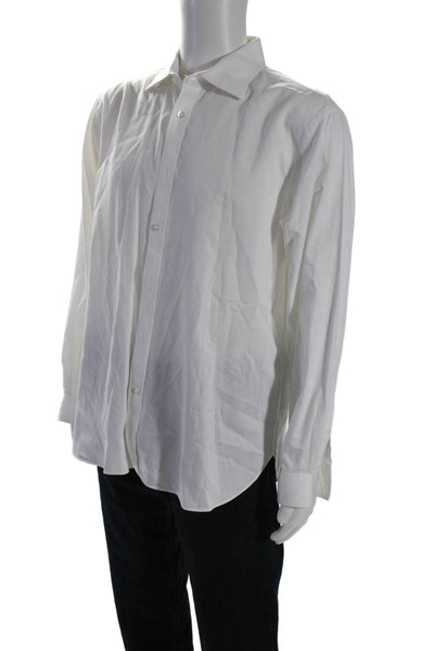 Michael Michael Kors Mens Long Sleeve Button Down Shirt White Size XL