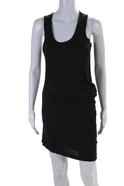 Allsaints Womens Scoop Neck Knee Length Knit Tank Dress Black Size 6