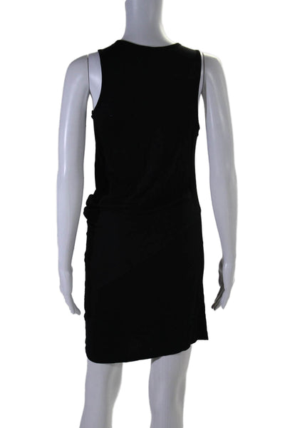 Allsaints Womens Scoop Neck Knee Length Knit Tank Dress Black Size 6