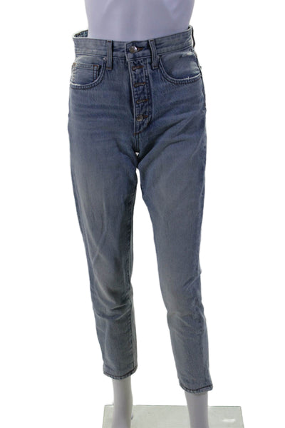 We Wore What x Joes Jeans Danielle High Rise Vintage Straight Jeans Blue Size 24