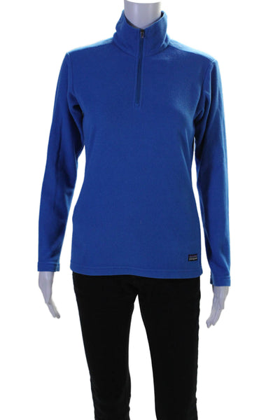 Patagonia Women's Collared Long Sleeves Pullover Sweatshirt Blue Size XS