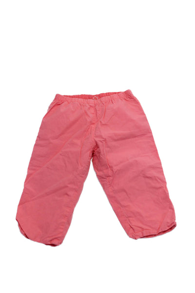 Bonpoint Girls Elastic Waist Pockets Casual Pants Coral Size 18 M