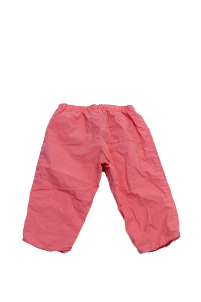 Bonpoint Girls Elastic Waist Pockets Casual Pants Coral Size 18 M