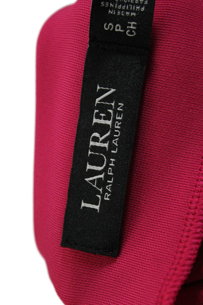 Lauren by Ralph Lauren Womens Sleeveless Square Neck Blouse Pink Small