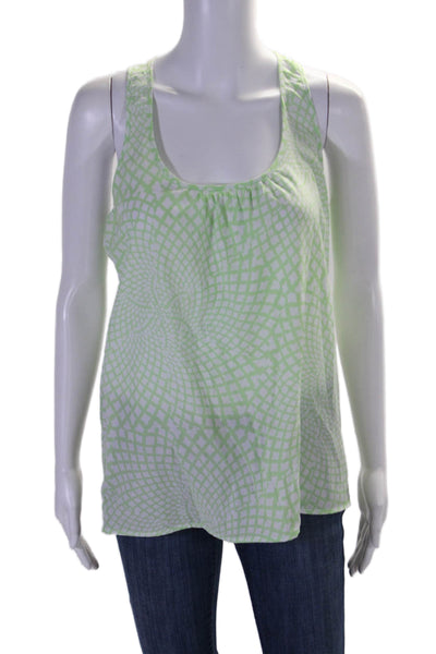 Cynthia Cynthia Steffe Womens Abstract Print Sleeveless Tank Top Green Small