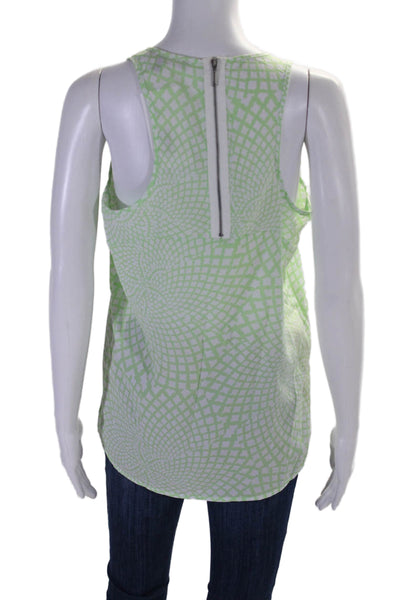 Cynthia Cynthia Steffe Womens Abstract Print Sleeveless Tank Top Green Small
