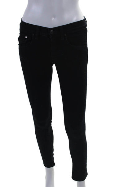 Rag & Bone Womens Mid Rise Dark Wash Skinny Jeans Blue Size 24