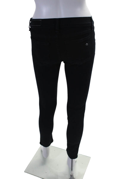 Rag & Bone Womens Mid Rise Dark Wash Skinny Jeans Blue Size 24