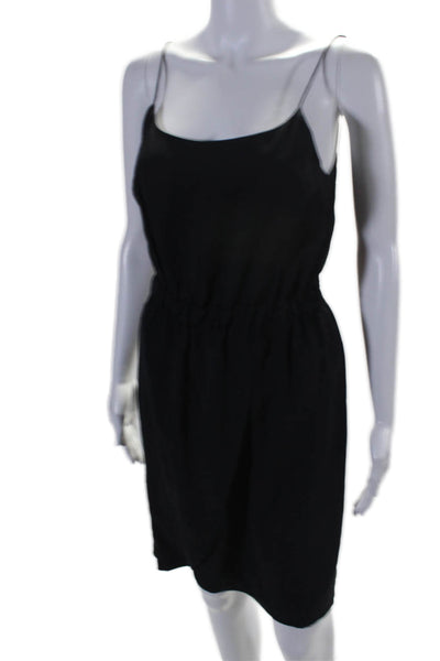 Loeffler Randall Womens Silk Sleeveless Tulip Skirt Dress Black Size 4