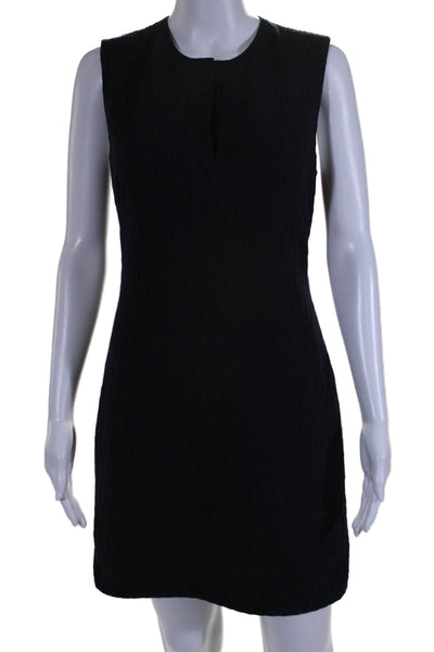 3.1 Phillip Lim Women's Round Neck Sleeveless A-Line Mini Dress Black Size 2