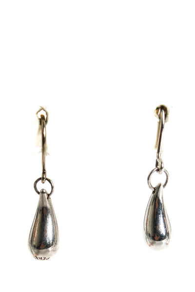 Elsa Peretti for Tiffany & Co Womens Sterling Silver Teardrop Dangle Earrings 3.