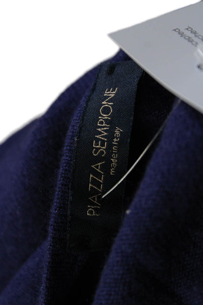 Piazza Sempione Womens V Neck Sleeveless Tight Knit Sweater Vest Purple Small