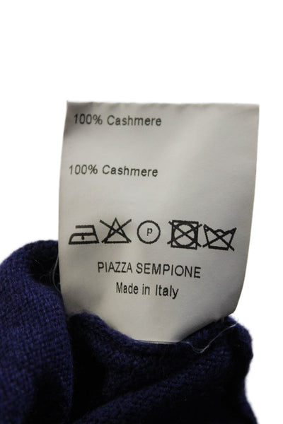 Piazza Sempione Womens V Neck Sleeveless Tight Knit Sweater Vest Purple Small