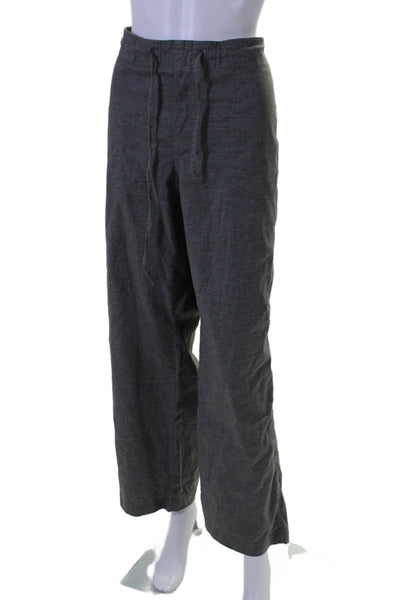 prAna Womens Tie Closure Waist High Rise Wide Leg Pants Gray Size Extra Large