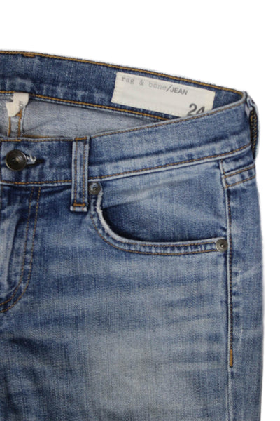 Rag & Bone Jean Womens Medium Wash Tomboy Skinny Jeans Blue Size 24