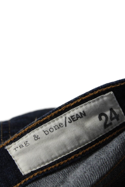 Rag & Bone Jean Womens Cotton Five Pocket Low-Rise Skinny Jeans Blue Size 24