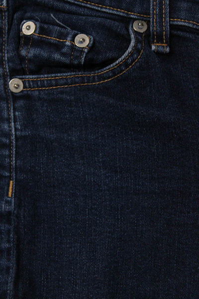 Rag & Bone Jean Womens Cotton Denim 5 Pocket Low-Rise Skinny Jeans Navy Size 24