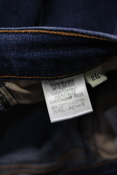 Rag & Bone Jean Womens Cotton Denim 5 Pocket Low-Rise Skinny Jeans Navy Size 24