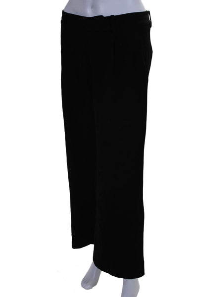 A.L.C. Womens High Rise Pleated Front Straight Leg Dress Pants Black Size 6