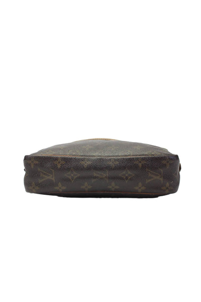 Louis Vuitton Womens Brown Leather Monogram Compiegne Clutch Bag Handbag