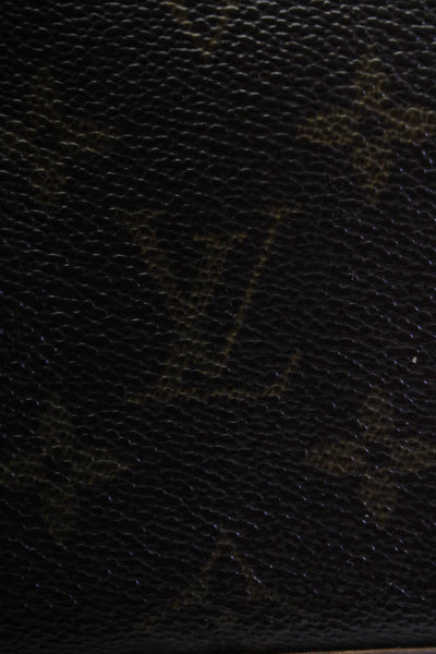 Louis Vuitton Womens Brown Leather Monogram Compiegne Clutch Bag Handbag