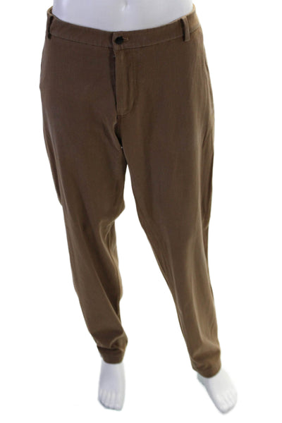 Lululemon Mens Brown Flat Front Straight Leg Chino Pants Size 40