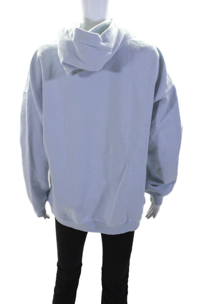 PE Nation Women's Hood Long Sleeves Pockets Sweatshirt Blue Size S