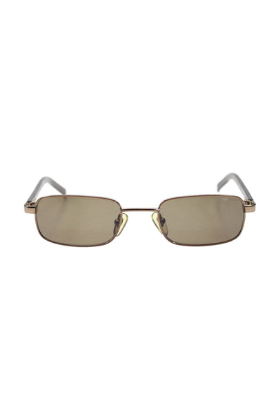 Ralph Ralph Lauren Womens Metal Square Lens Gold Tone Sunglasses Brown