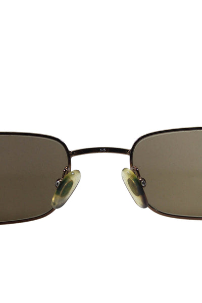 Ralph Ralph Lauren Womens Metal Square Lens Gold Tone Sunglasses Brown