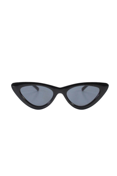 Adam Selman X Le Specs Womens The Last Lolita Cat Eye Sunglasses Jet Black