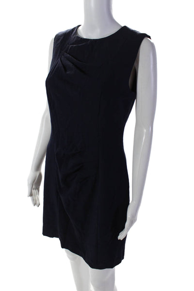 Calvin Klein Womens Sleeveless Back Zip Mid Calf Dress Blue Size 4