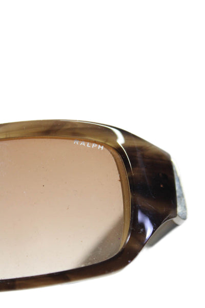 Ralph Ralph Lauren Womens Thick Square Frame Sunglasses Plastic Brown