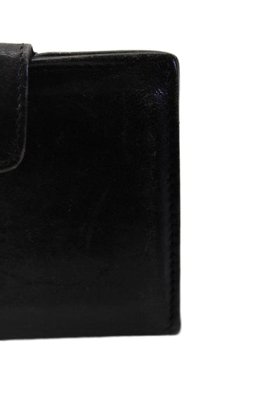 Fendi Unisex Black Leather Vintage Bi Fold Mini Picture Wallet