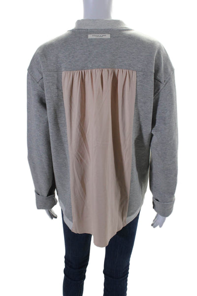 Scotch & Soda Womens Long Sleeve Full Zip Thick Knit Sweatshirt Gray XL