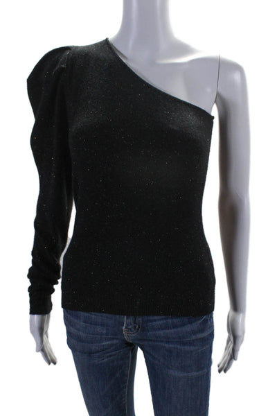 Autumn Cashmere Womens Long Sleeve Scoop Neck Sweater Cashmere Black Small