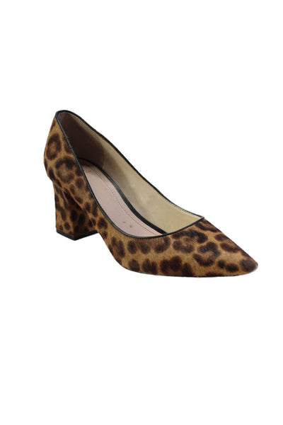 Marc Fisher LTD. Womens Leather Leopard Print Zalaly Pumps Brown Size 7.5US