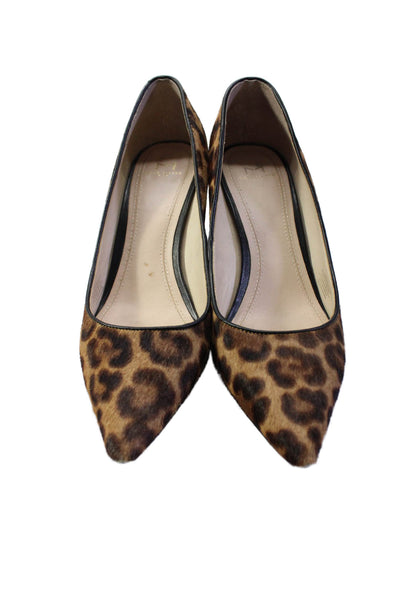 Marc Fisher LTD. Womens Leather Leopard Print Zalaly Pumps Brown Size 7.5US