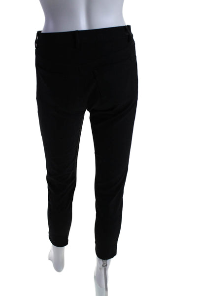 Lafayette 148 New York Womens High Rise Skinny Leg Pants Jet Black Size 2