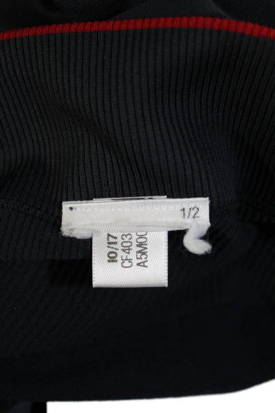 Adidas by Stella McCartney Womens Mesh Detail Leggings Navy Blue Size Small