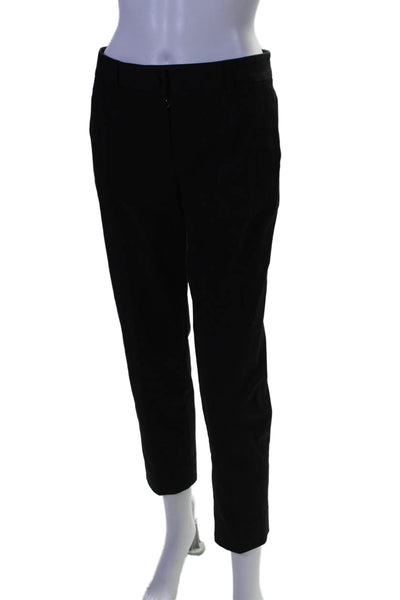 Dolce & Gabbana Womens Four Pocket Low-Rise Tapered Pants Trousers Black Size 42