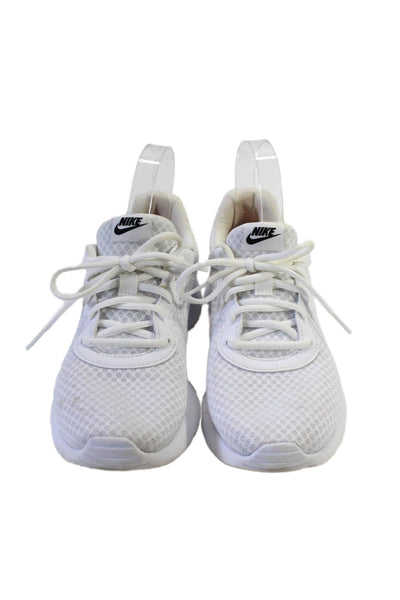 Nike Womens White Tanjun Lace Up Trainers Athletic Sneakers Shoes Size 8.5